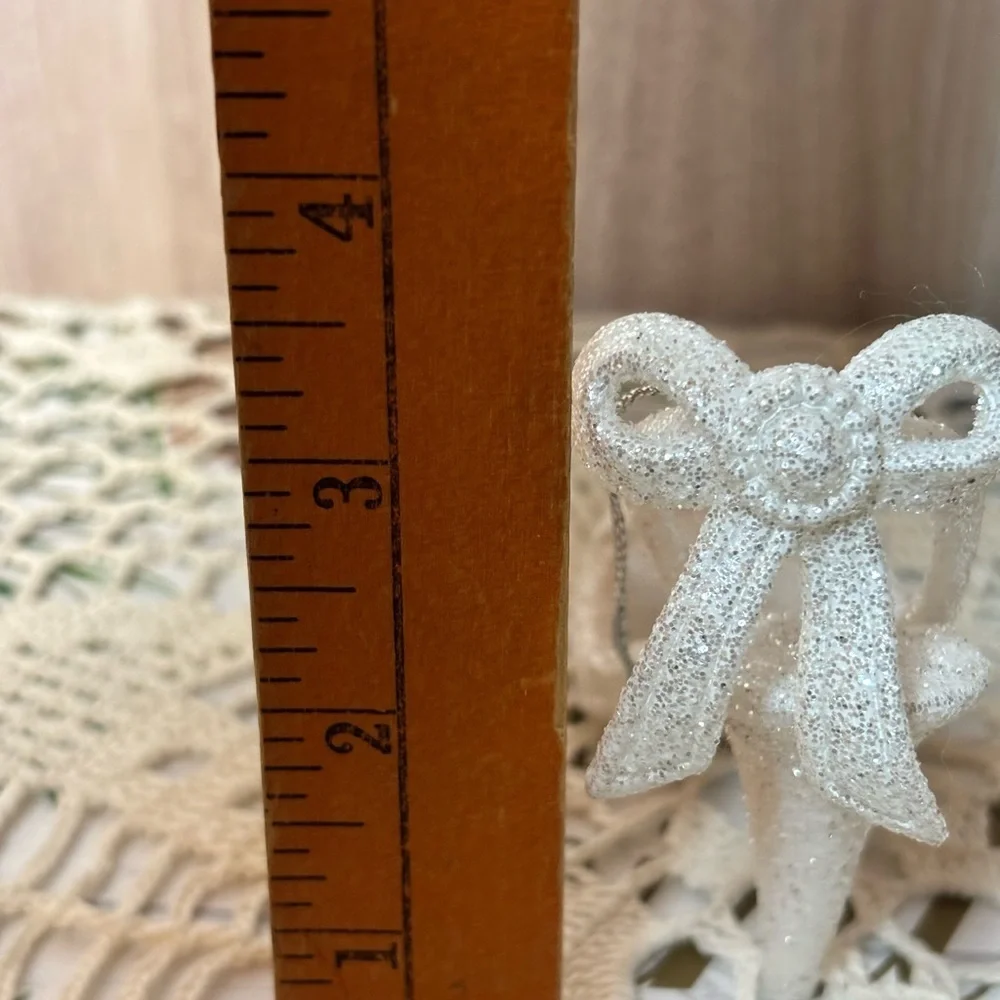 Pier 1 Diamond Ring White Sparkle Heels and Key Ornament